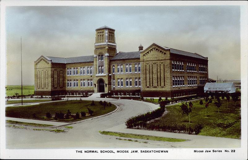 PC002590: The Normal School, Moose Jaw, Saskatchewan is licensed by University of Alberta Libraries under the Attribution - Non-Commercial - Creative Commons license. Permissions beyond the scope of this license may be available at http://peel.library.ualberta.ca/permissions/postcards.html. 